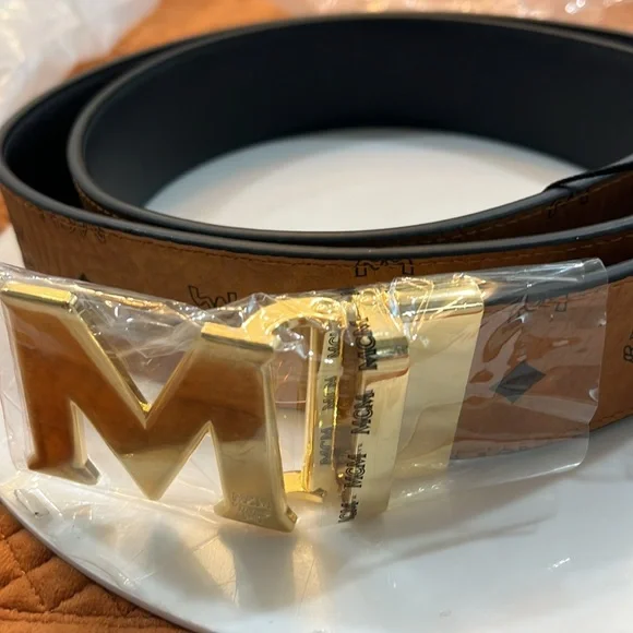 MCM | Accessories | Mcm Authentic Cognac Leather Belt Unisex  display picture 2